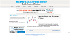 Desktop Screenshot of notordinaryblogger.com